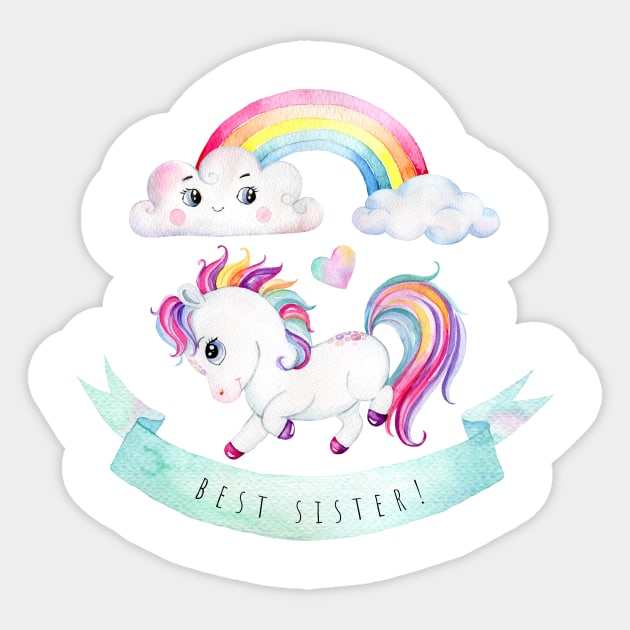 Best sister! Sticker by Simple Wishes Art